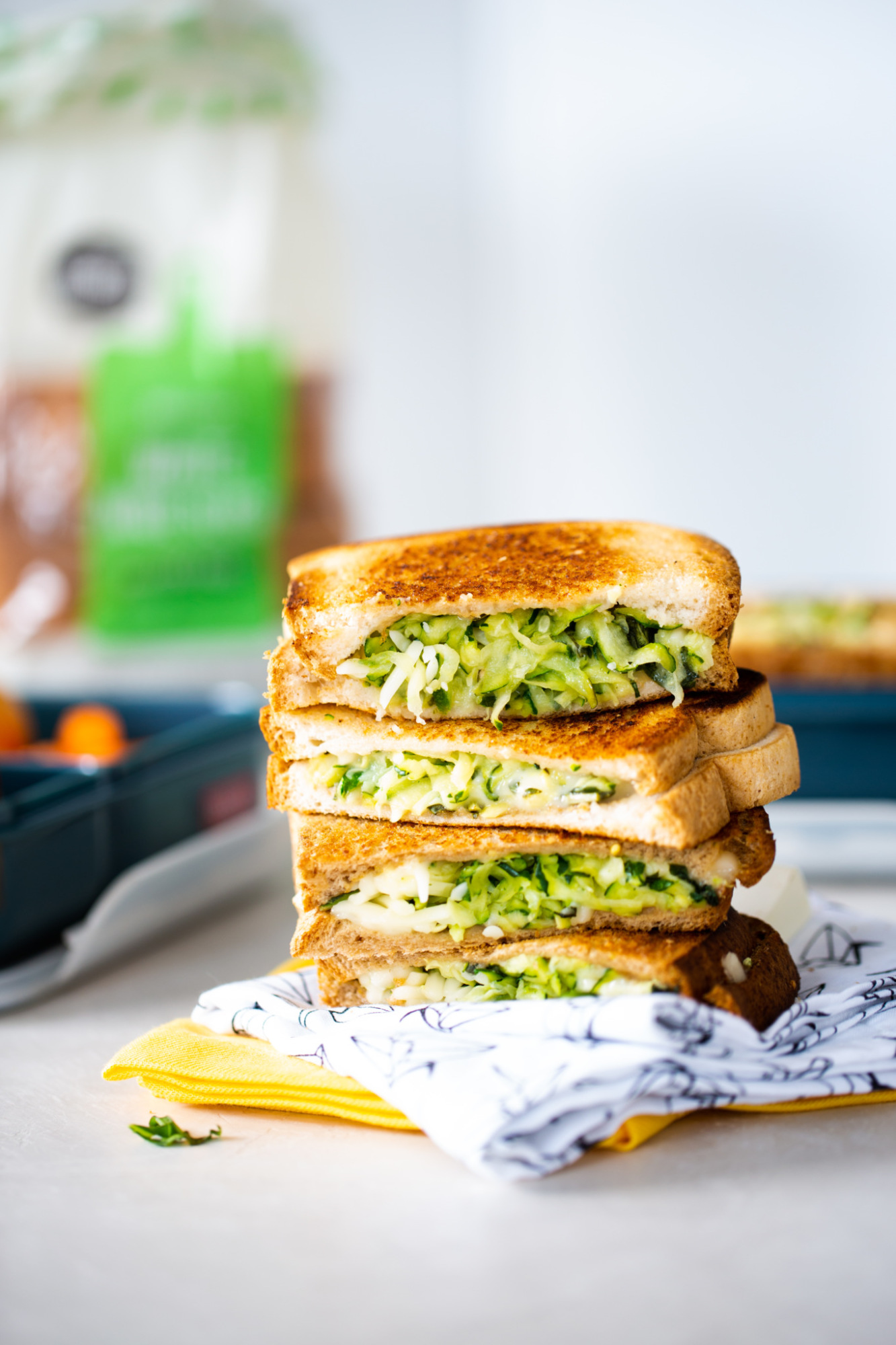 vegan grilled zucchini sandwich