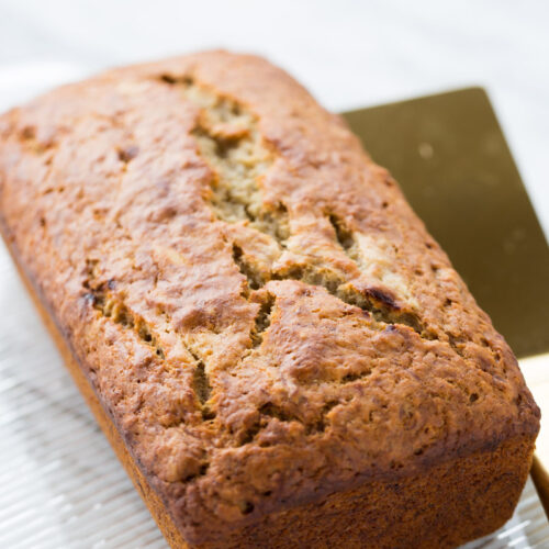 pan de plátano vegano