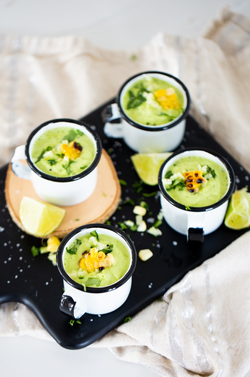 avocado and cucumber cold soup