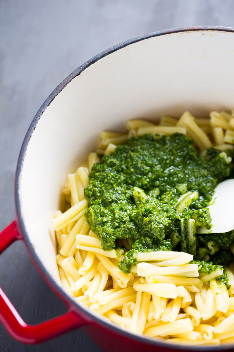 Pesto de albahaca y perejil