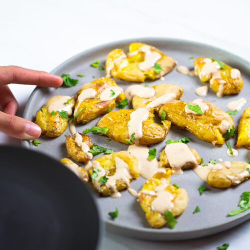 Smashed potatoes