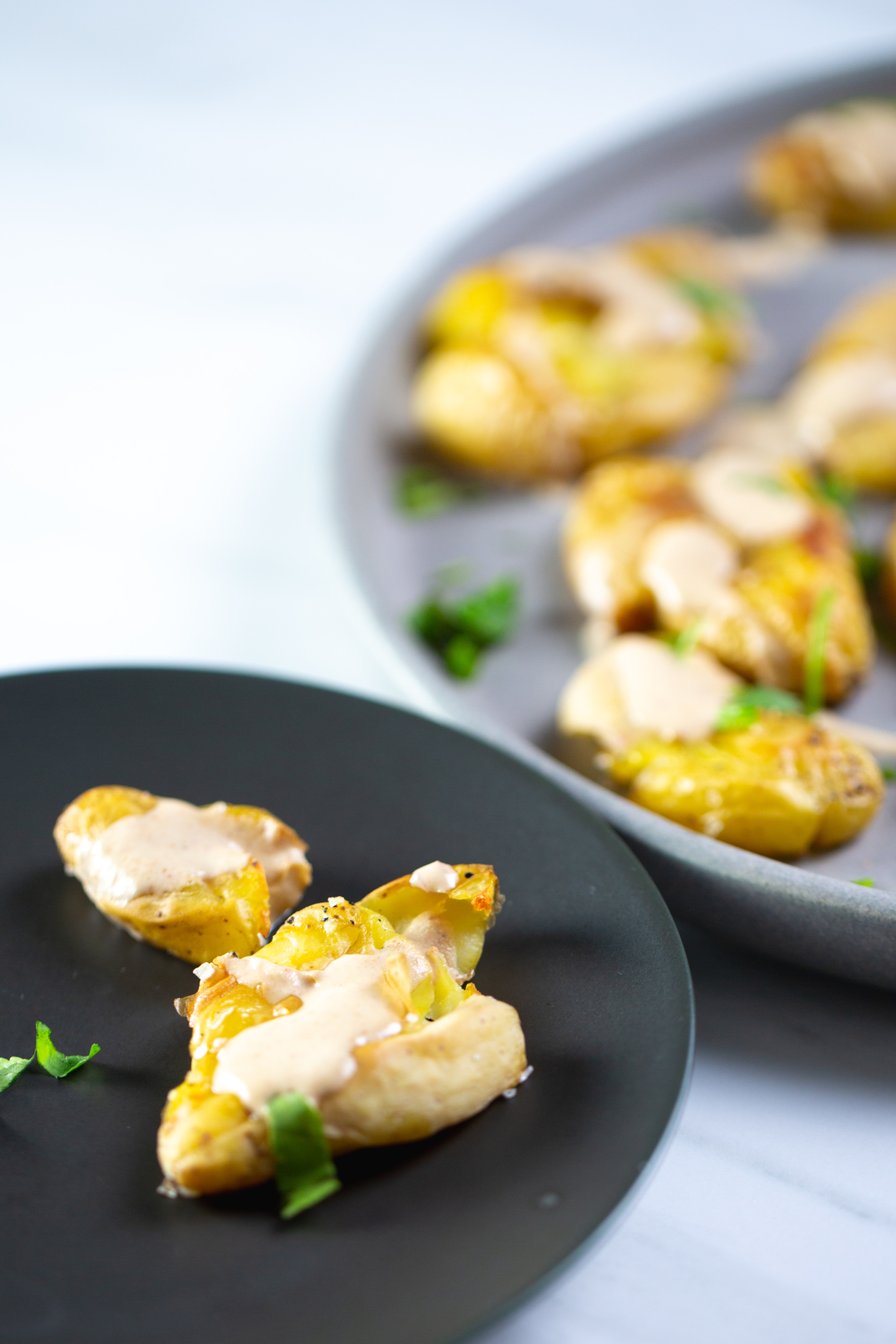 smashed potatoes