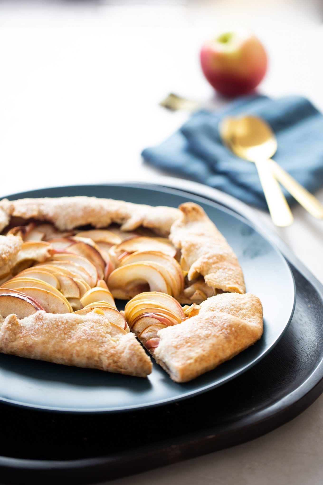 Vegan apple galette