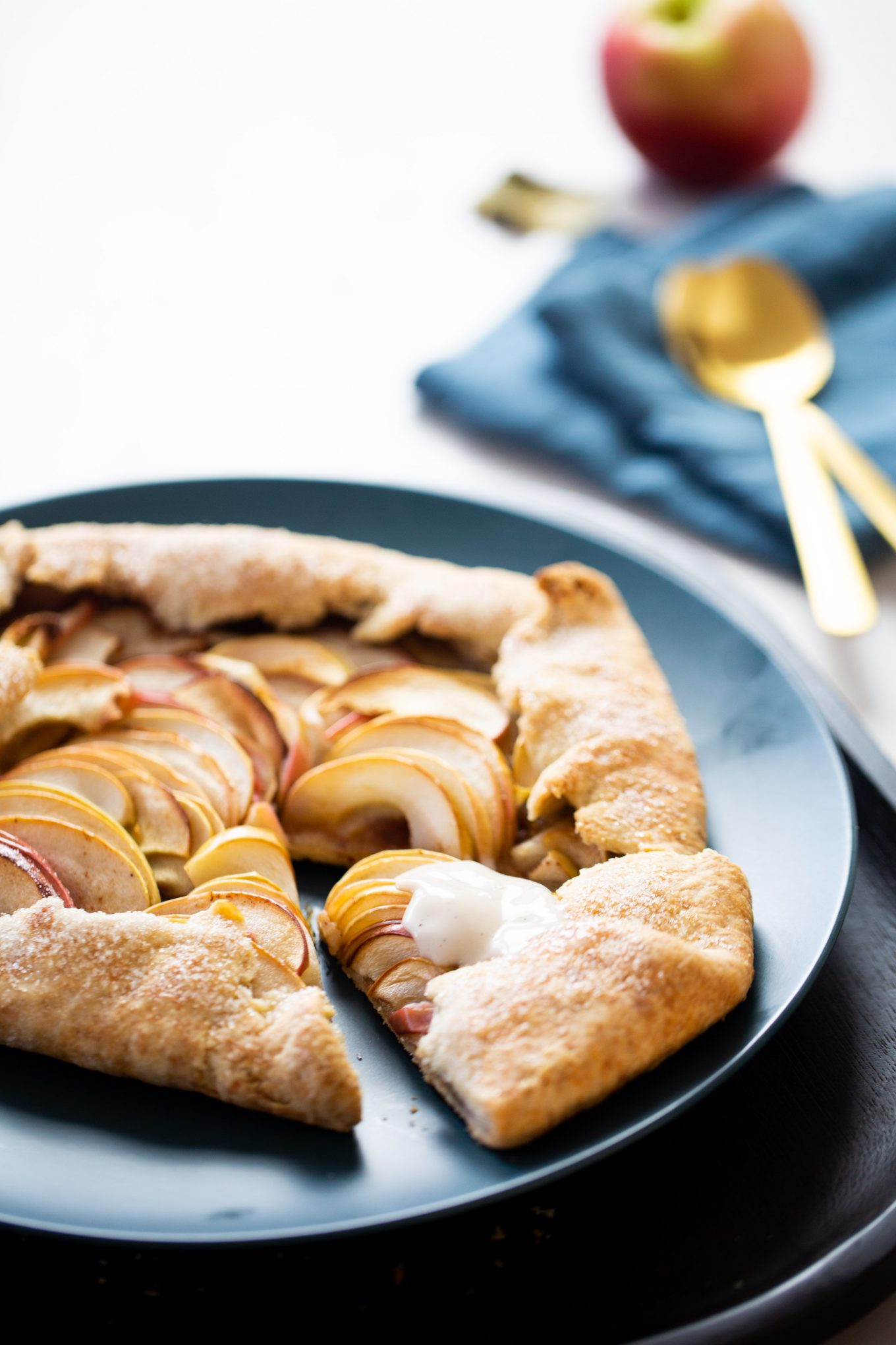 vegan apple galette