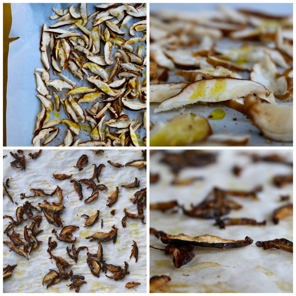 steps on how to make skiitake mushroom crisps