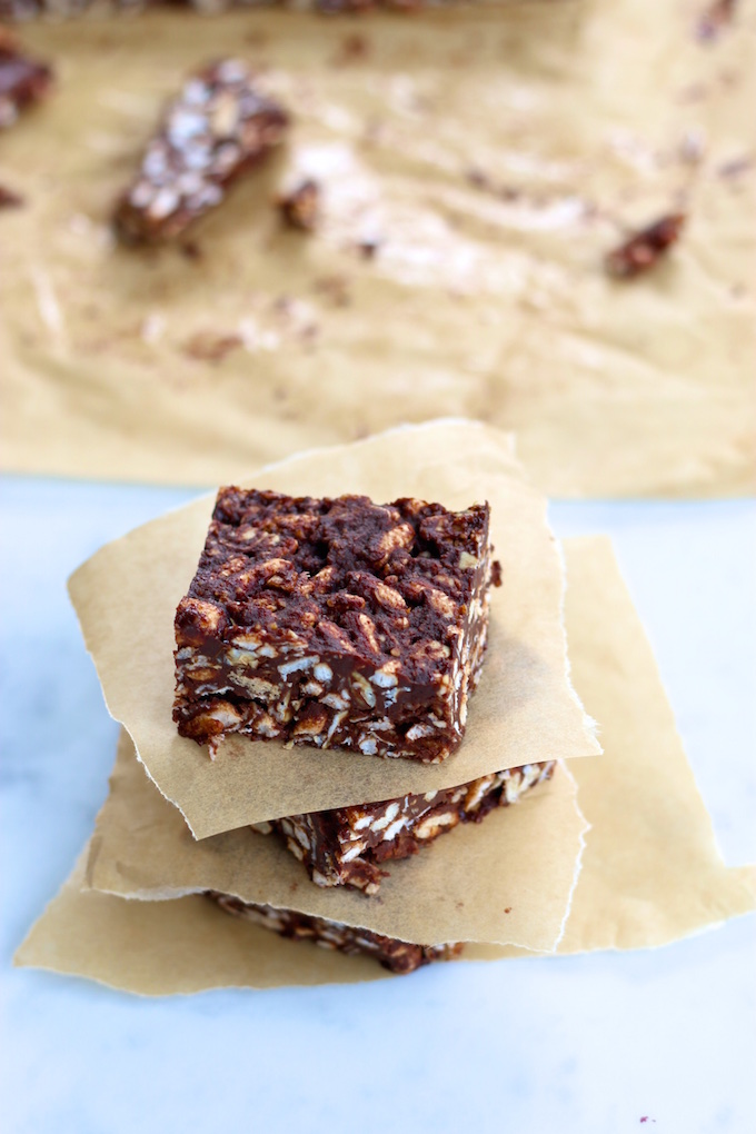 vegan chocolate cereal bars