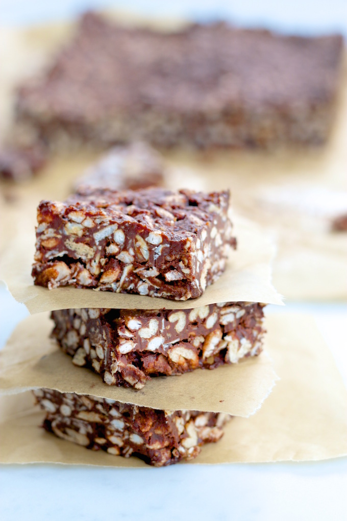 Vegan cereal chocolate bars