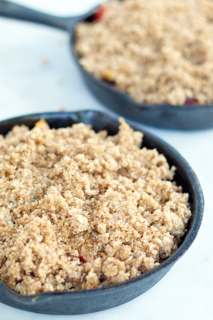 Crumble de durazno