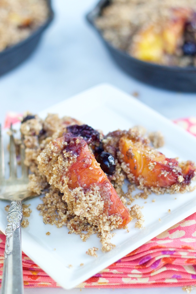 Crumble de durazno