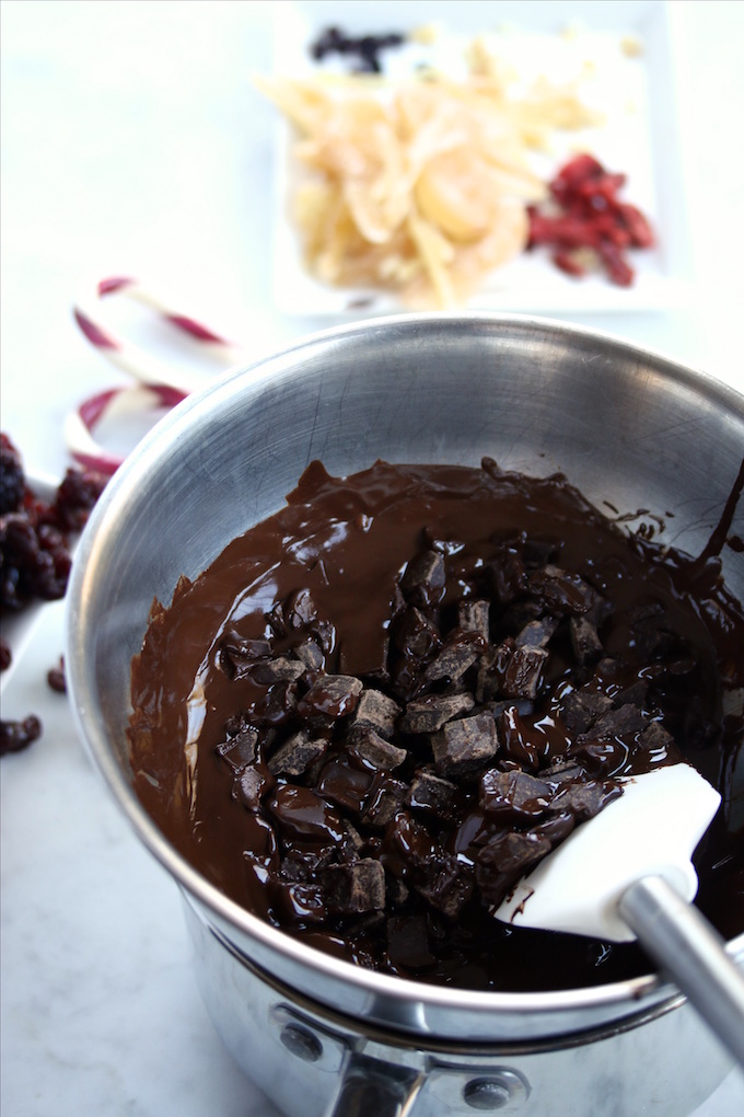 Bombones con chocolate.P&V 