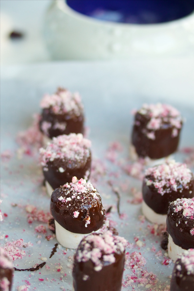 Bombones con chocolate.P&V