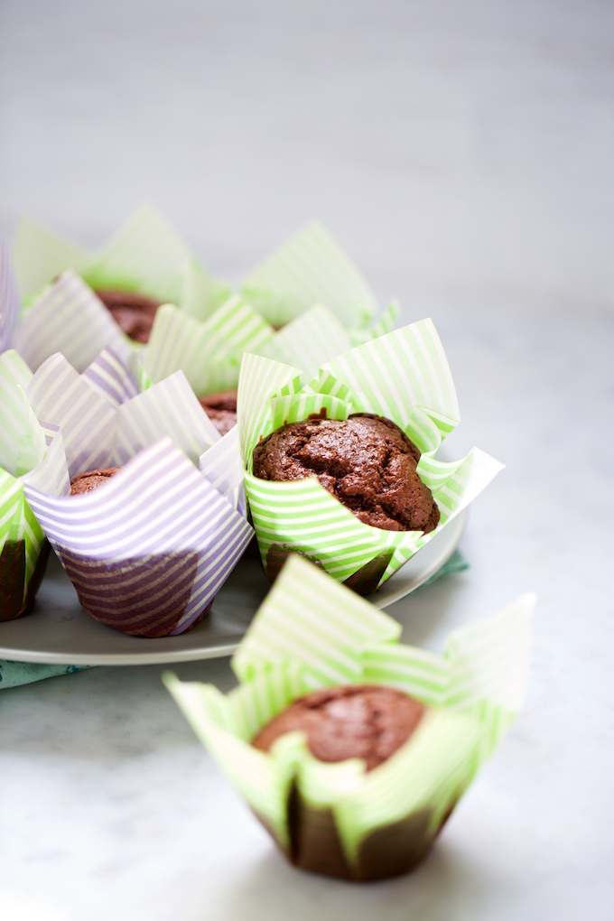 vegan chocolate muffins