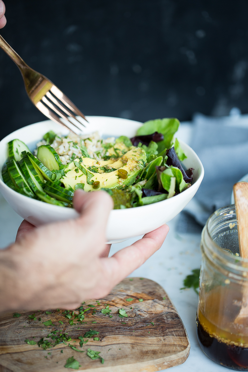 If you're looking for something simple, easy, and quick to make that's packed with flavor, look no further than this lime sesame dressing recipe. It only takes minutes to whip up and tastes fantastic on grain bowls, salads, or just greens. 