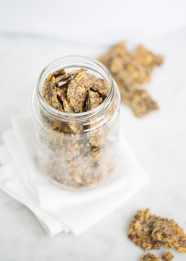 chia seeds crackers