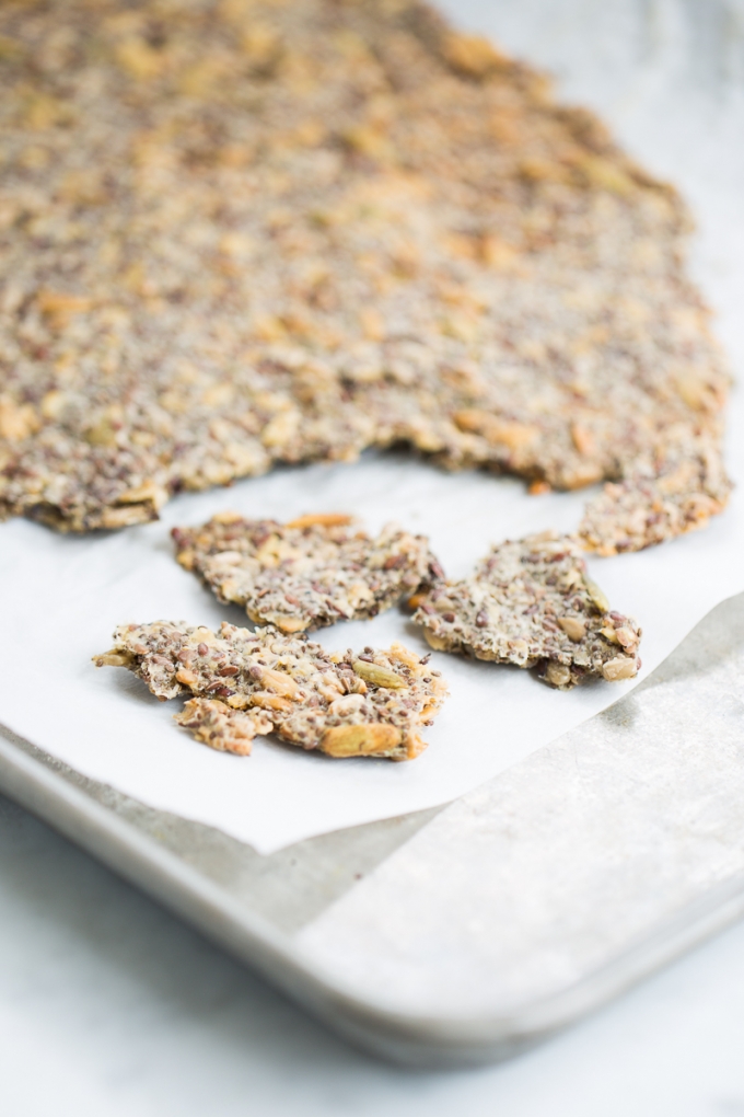 Chia seed crackers