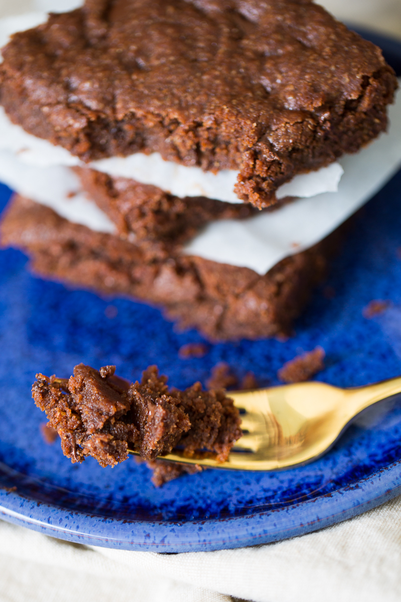 Brownies vegan hechos en casa, en dos simples pasos.