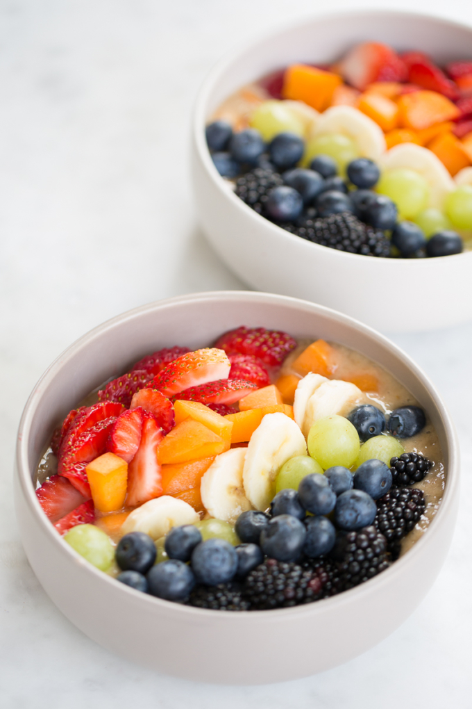 rainbow smoothie bowls