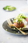 Mexican Stuffed Sweet Potatoes with Salsa Verde Lentils