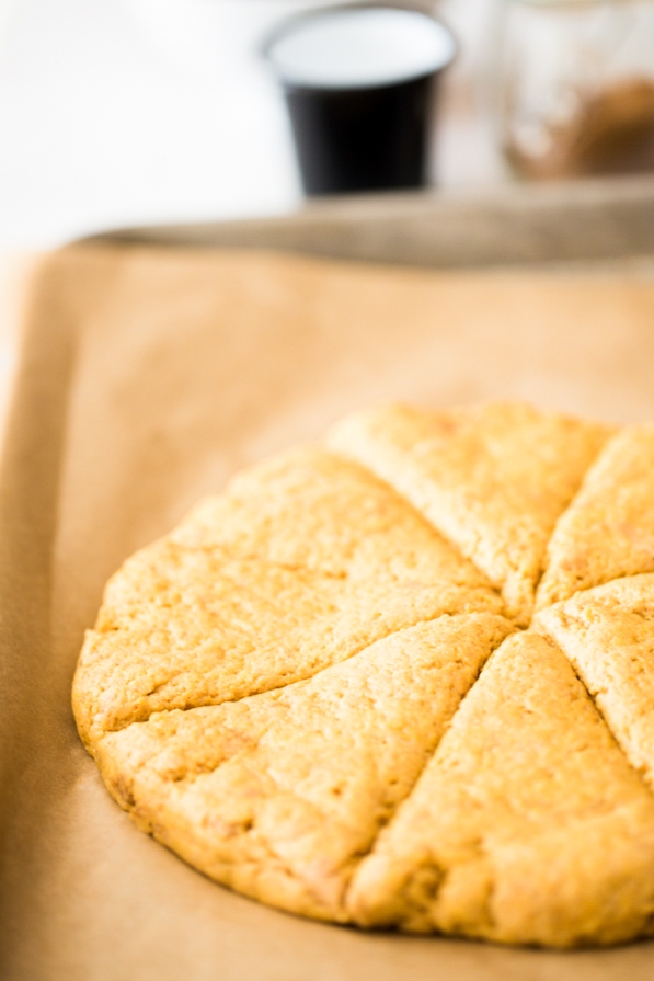 scones on a tray before baking
