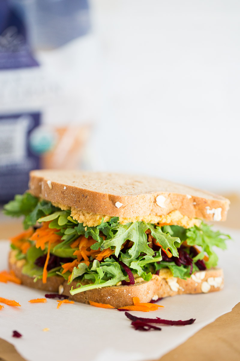 Vegan vegetable sandwich