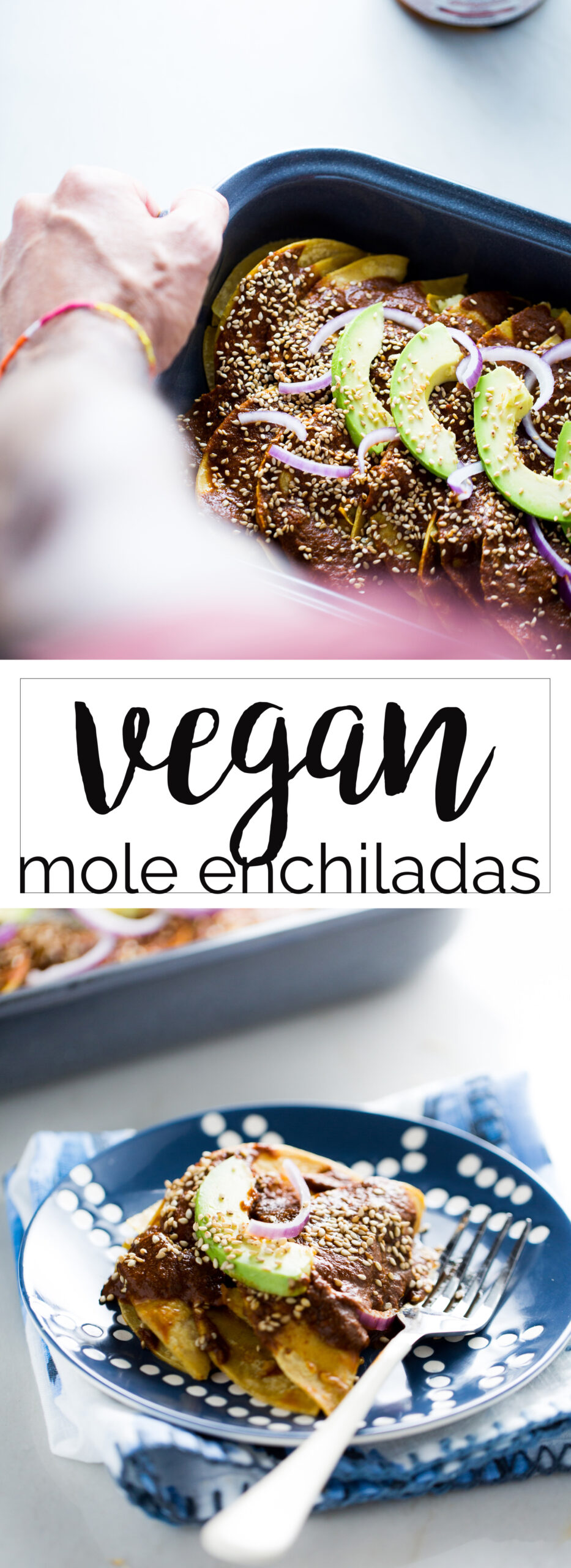 Vegan Mole Enchiladas, authentic, Mexican recipe Ale Cooks
