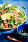 Grapefruit arugula salad with avocado