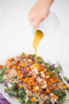 Roasted Veggies and Grains with Maple Mustard Dressing