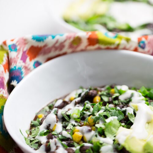 black bean vegan insta pot soup