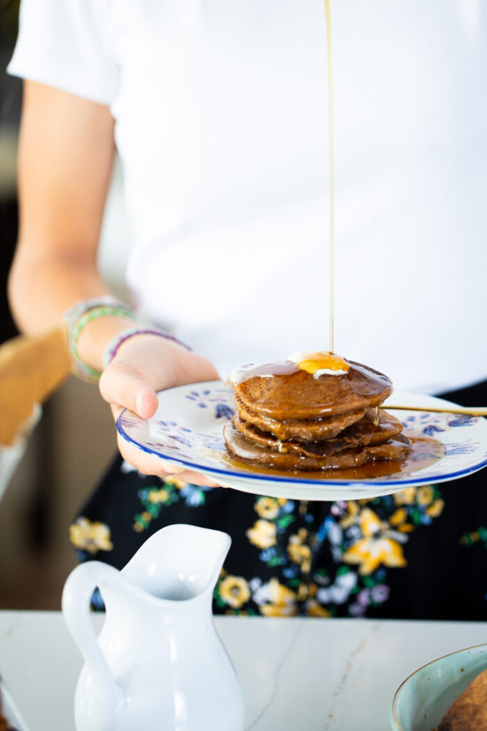 Healthy Breakfast Quick Vegan Pancake Recipe In A Blender Healthy Breakfast Quick Vegan Pancake Recipe In A Blender