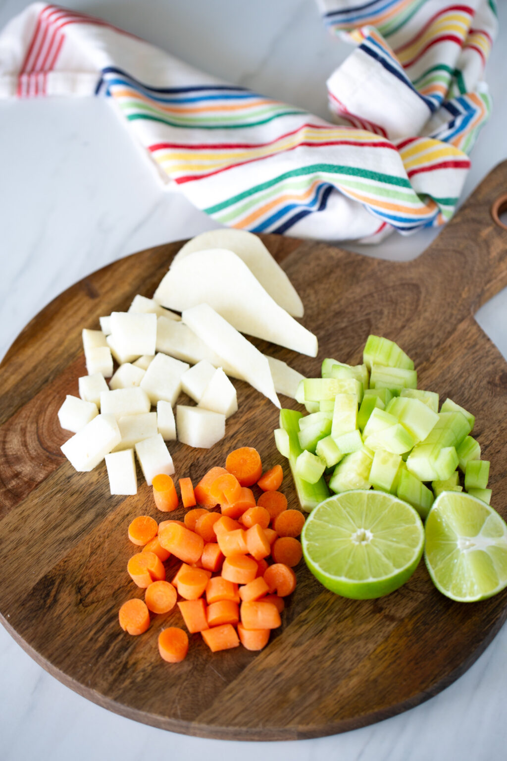 MEXICAN FRUIT CUPS WITH CHAMOY, JICAMA, CARROTS, AND CUCUMBER