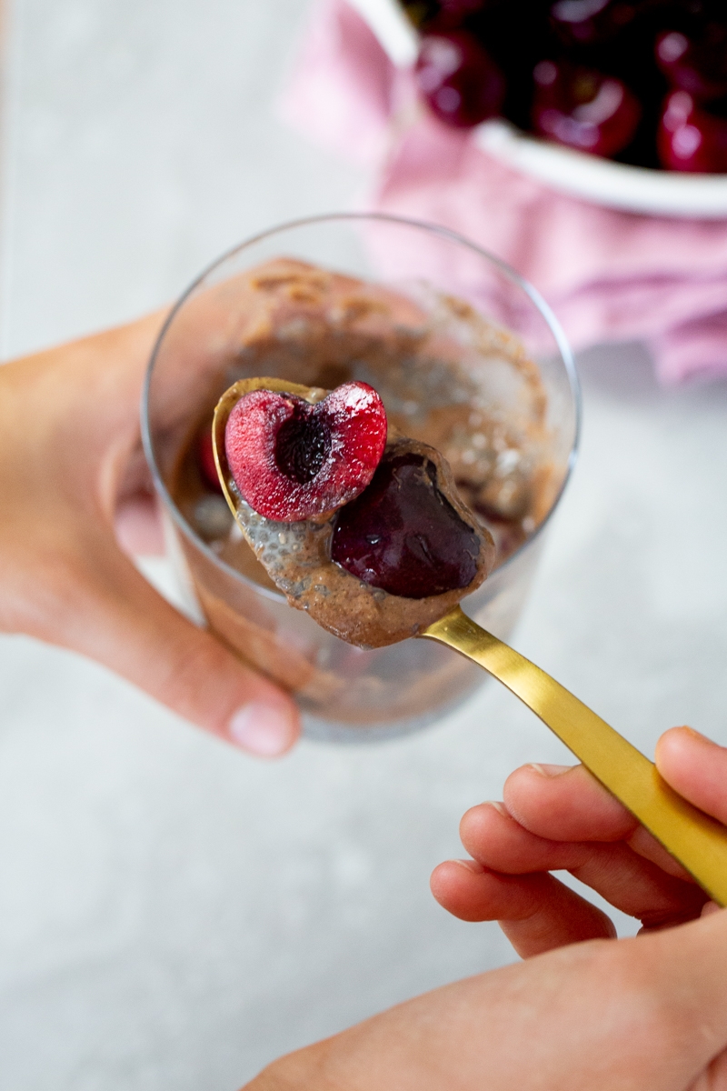 Three layer chia pudding,