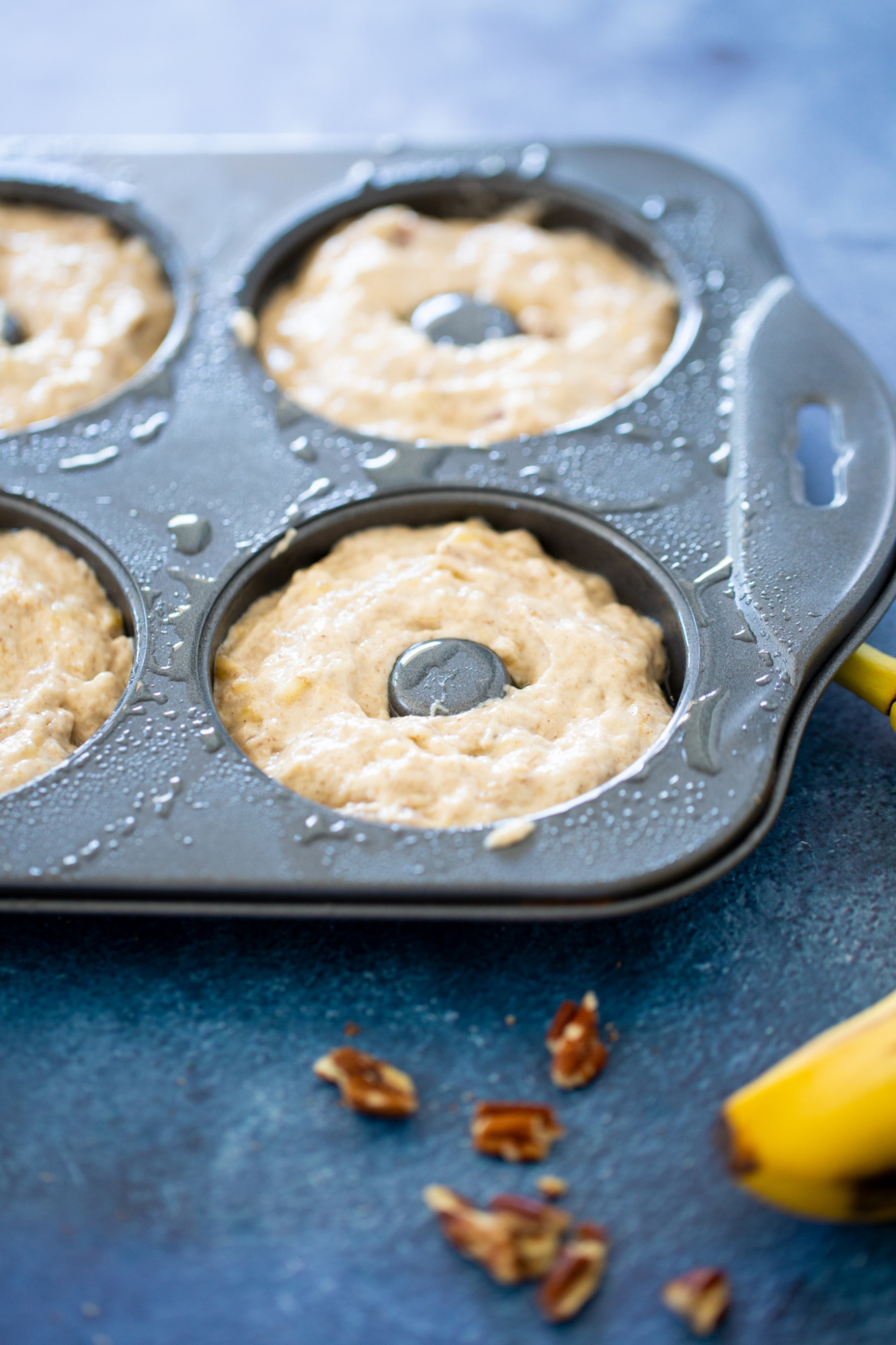 banana donuts before going into the oven