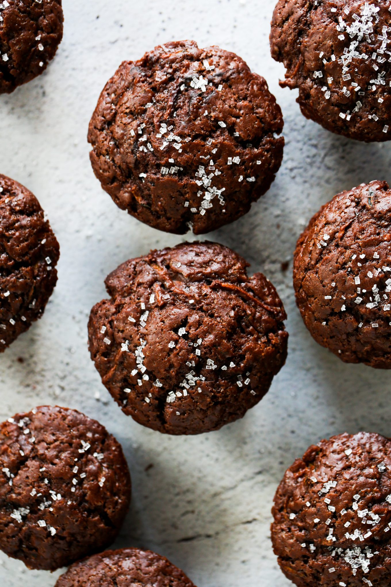 Chocolate zucchini muffins