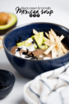 Mexican black bean and tomato soup