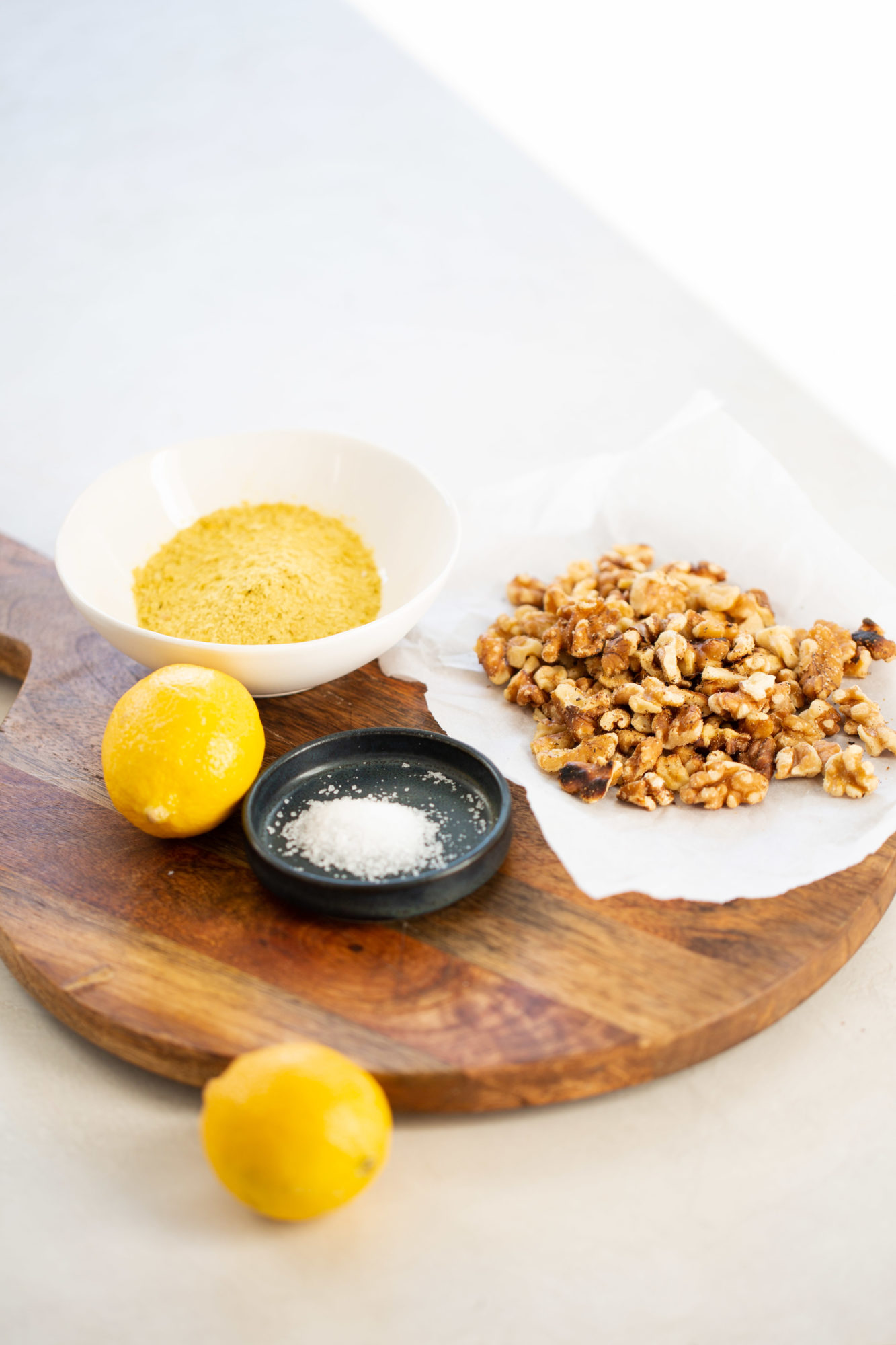 ingredients to make vegan parmesan