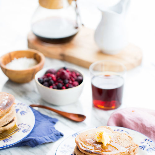 homemade vegan pancakes