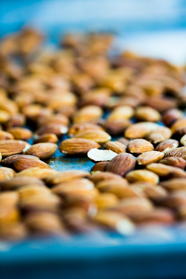 roasted almonds for homemade nut butter