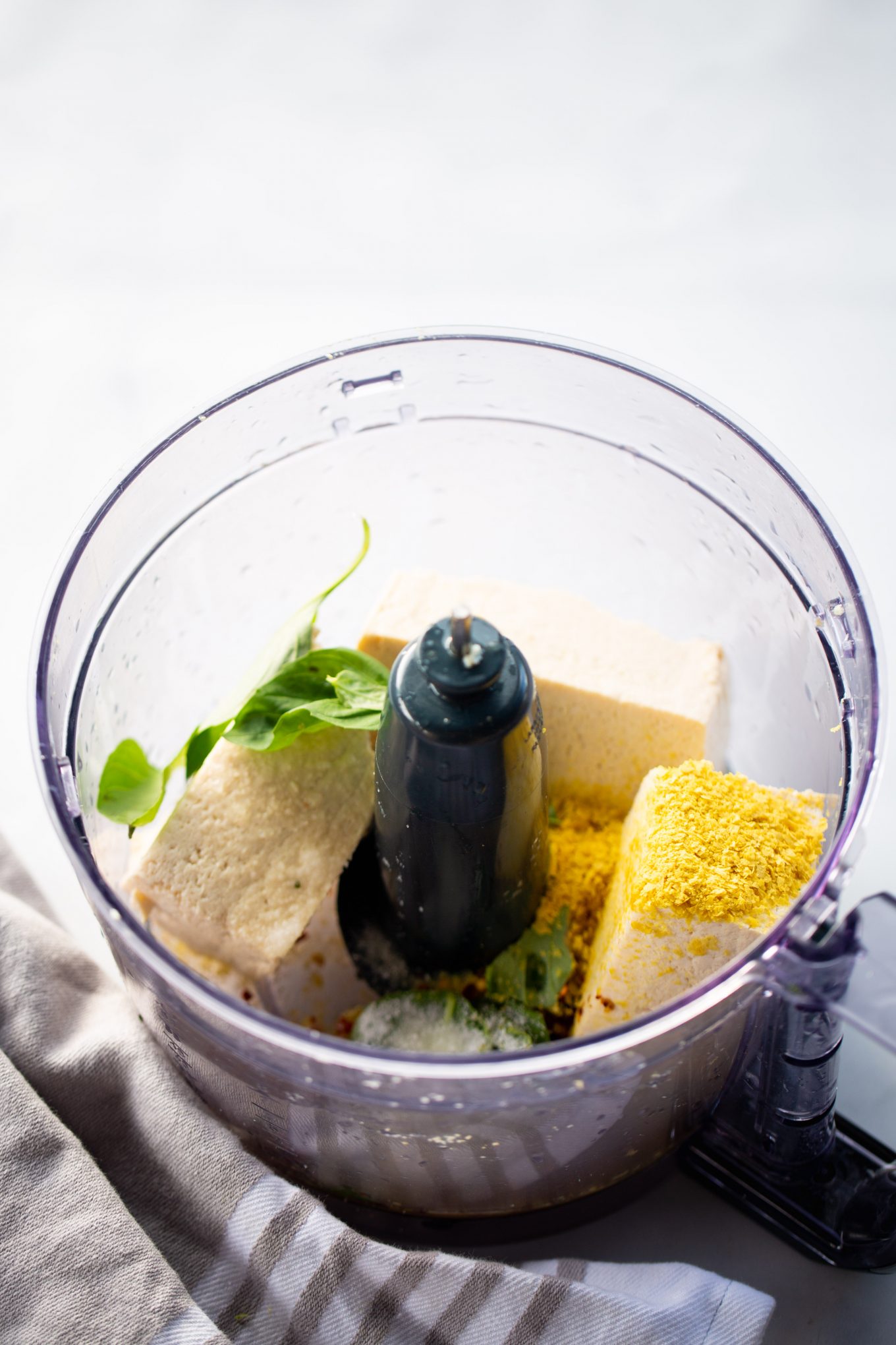 tofu ricotta in the food processor