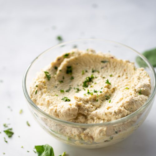 A bowl tofu ricotta.