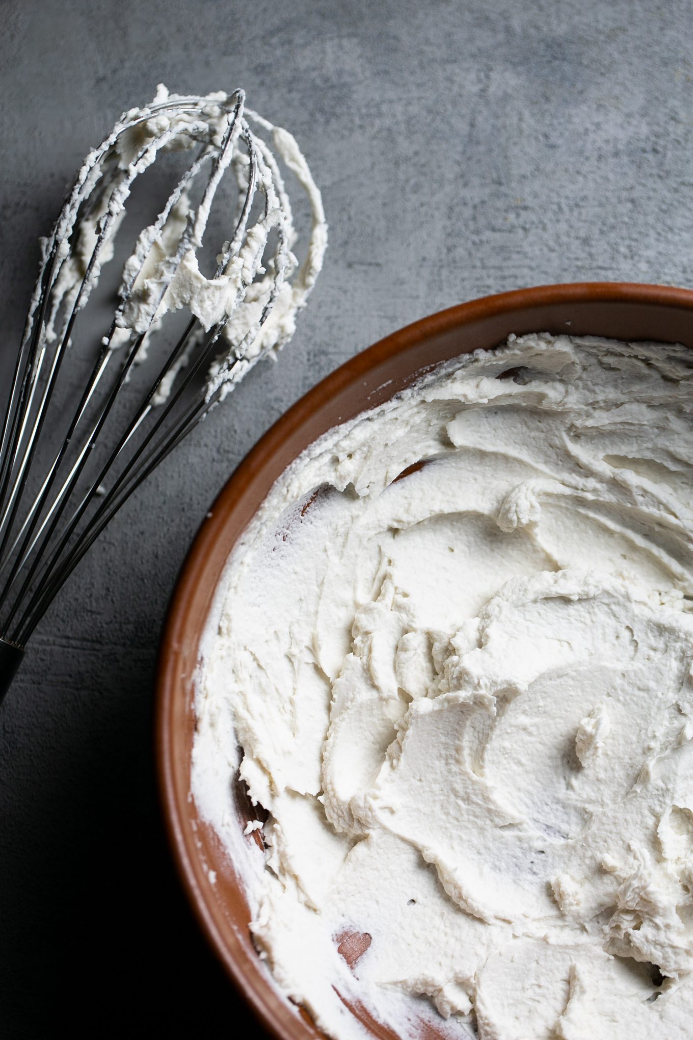 vegan whipped cream in a bowl