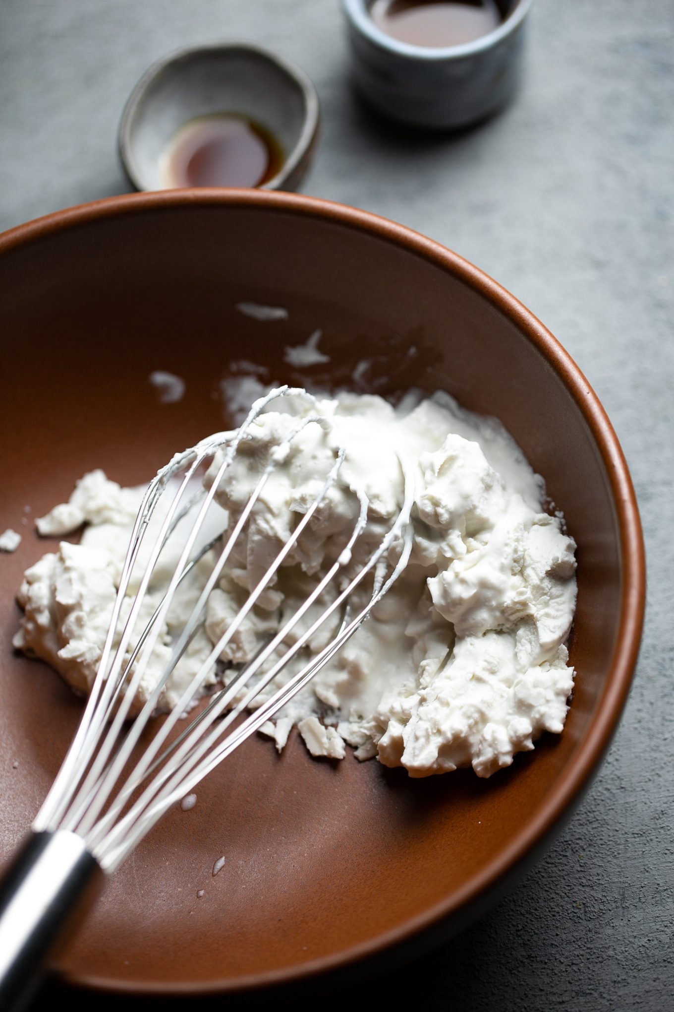 coconut cream in a bowl