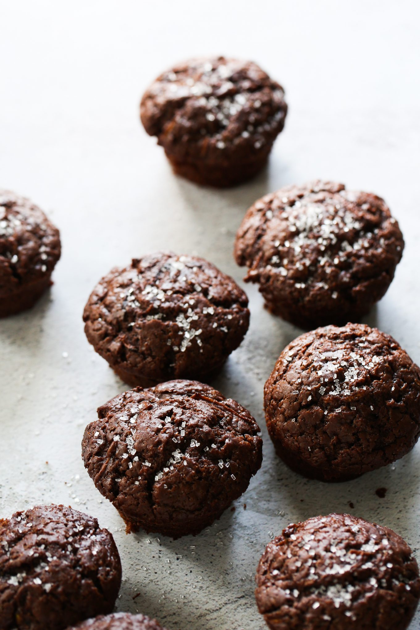 vegan zucchini muffins right out of the oven