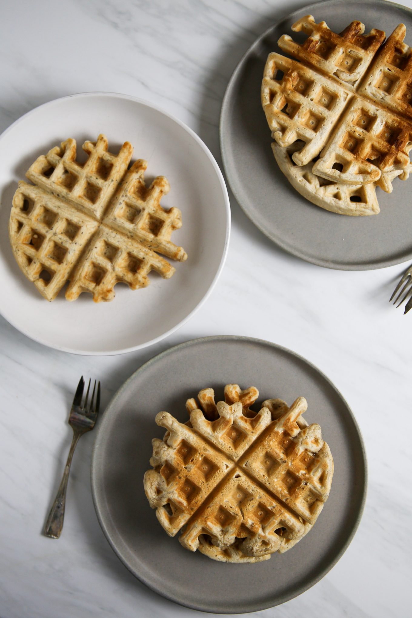 Homemade vegan waffles