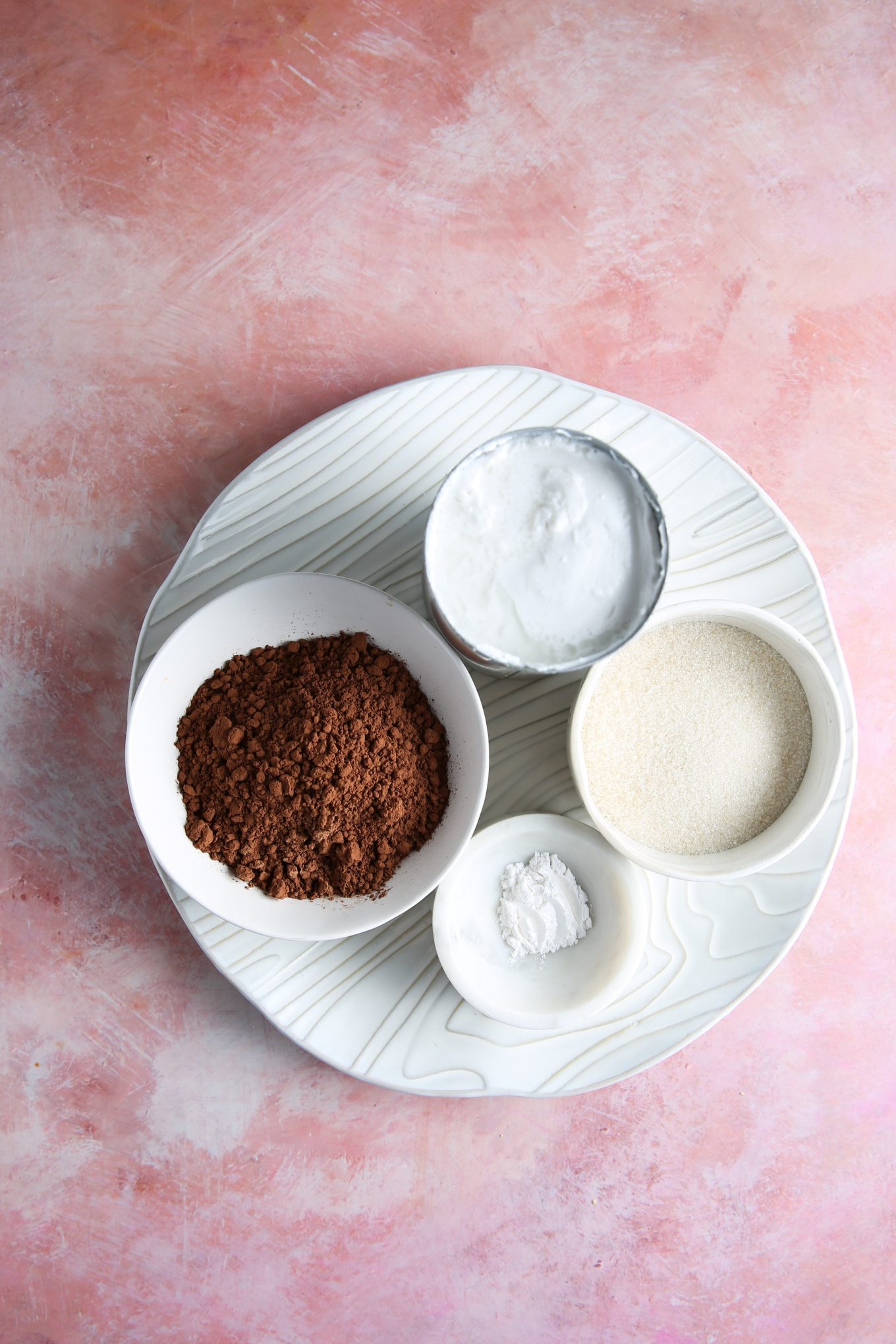 ingredientes to make vegan chocolate ice pops