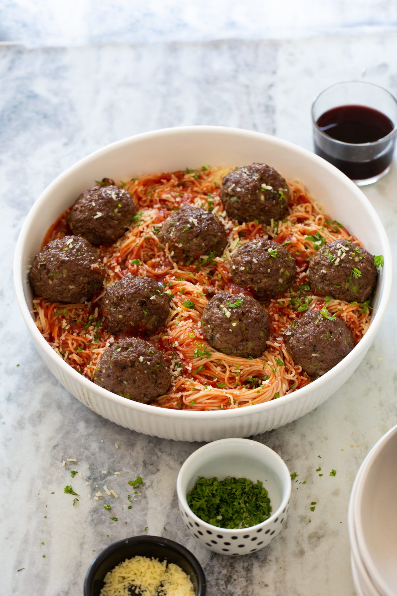 spaghetti and meatballs