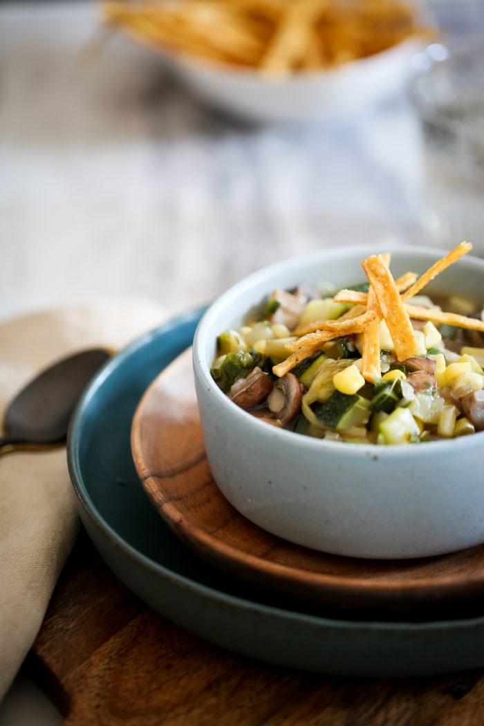 sopa de milpa, mexican gvegetables soup