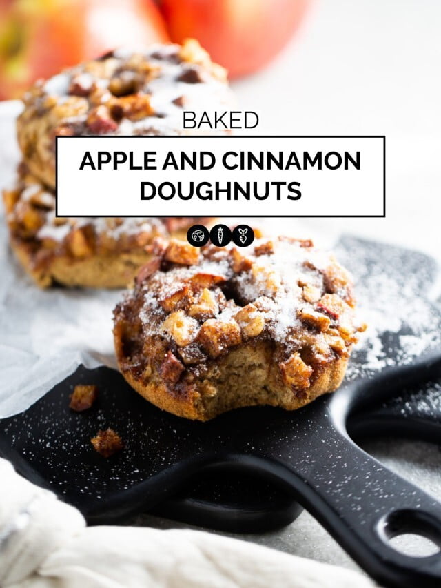 Baked Apple Cinnamon Doughnuts