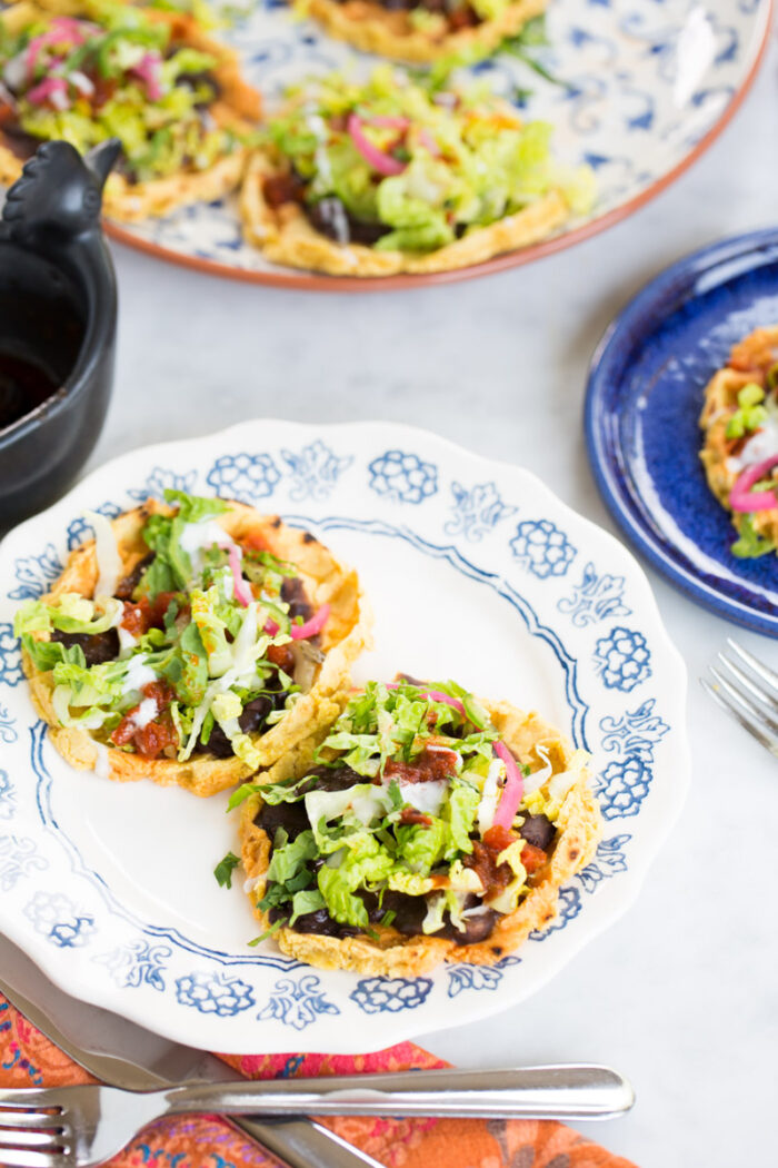 homemade Sopes, traditional mexican antojito