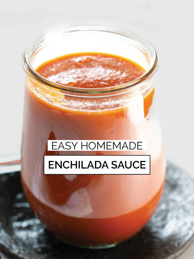 EASY HOMEMADE ENCHILADA SAUCE (VEGAN)