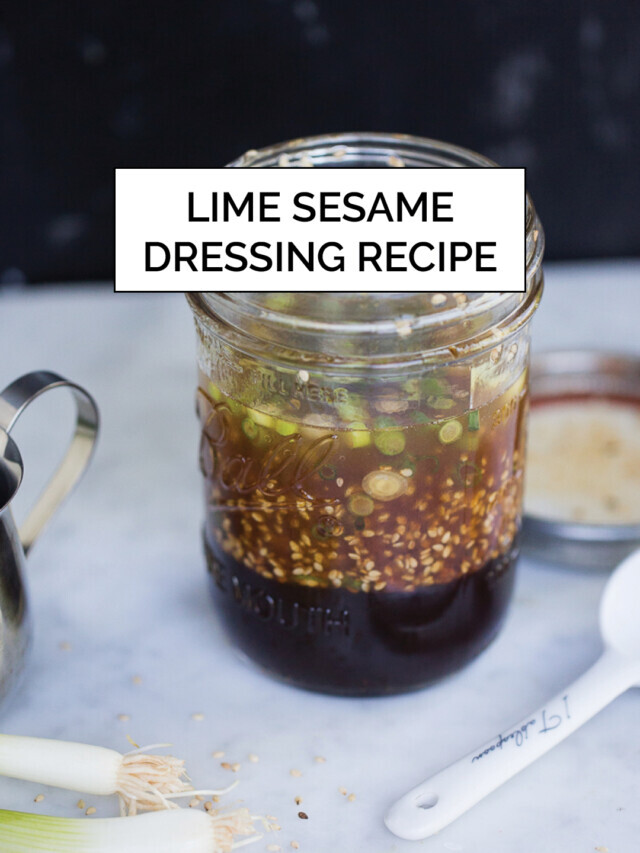 LIME SESAME DRESSING RECIPE